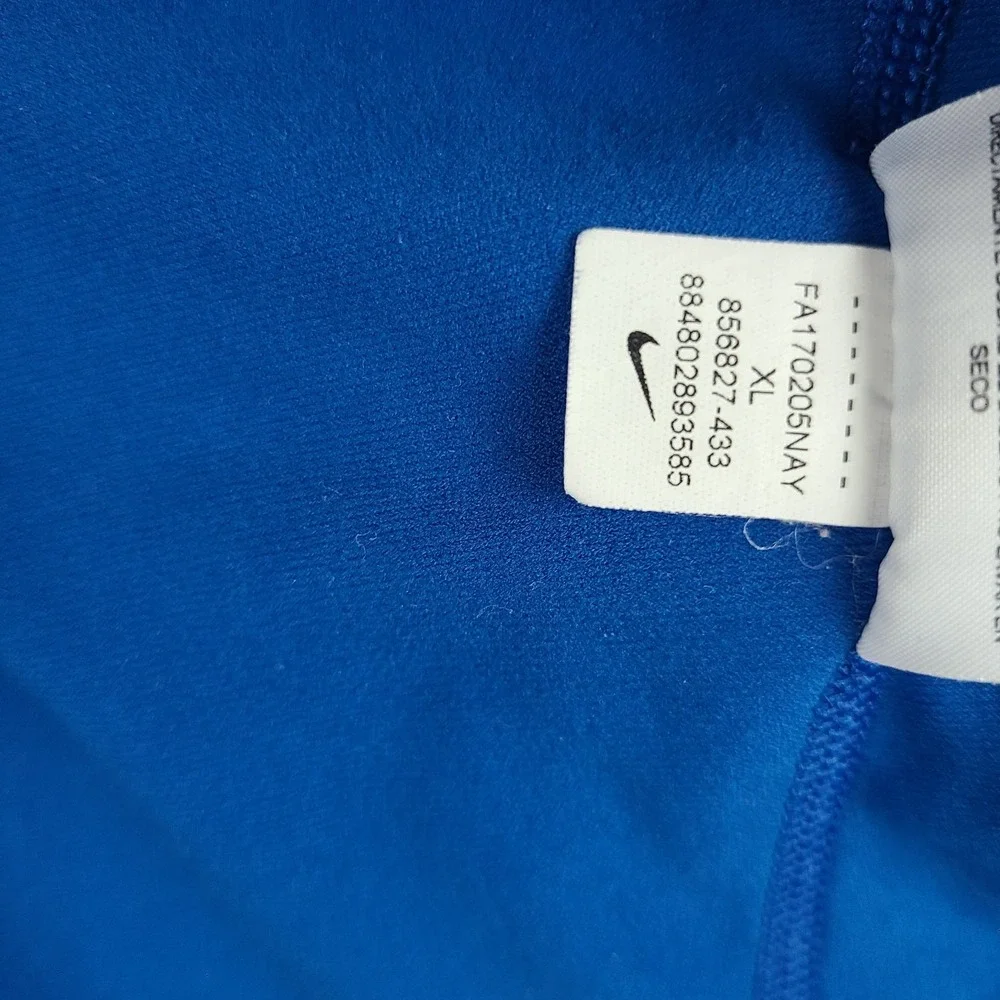 Nike Running Sweater Mens XL Blue Dri Fit Trainer Performance Tech Golf‎ *
